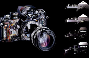 【Nikon】ニコン”F” 一眼レフフィルムカメラの美しい 5 つの透視図と設計図