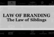 【ブランディング22の法則】兄弟の法則：第 2 ブランドを作る場合 あなたが極めたいカテゴリーを長期に創造するためだけに使う