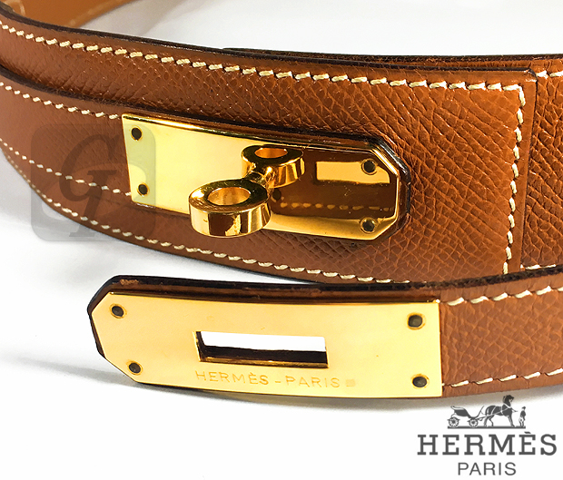 【Brand Shooting,Good Industrial design：Photo Collection】HERMES Kelly Veau Graine Couchevel Belt Gold Hardware