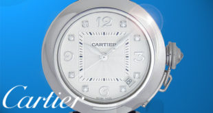 【Cartier】Pasha Automatic 18K White Gold 8P Diamond カルティエ パシャ ドゥ カルティエ オートマ 18K ホワイトゴールド 8 ポイントダイヤ
