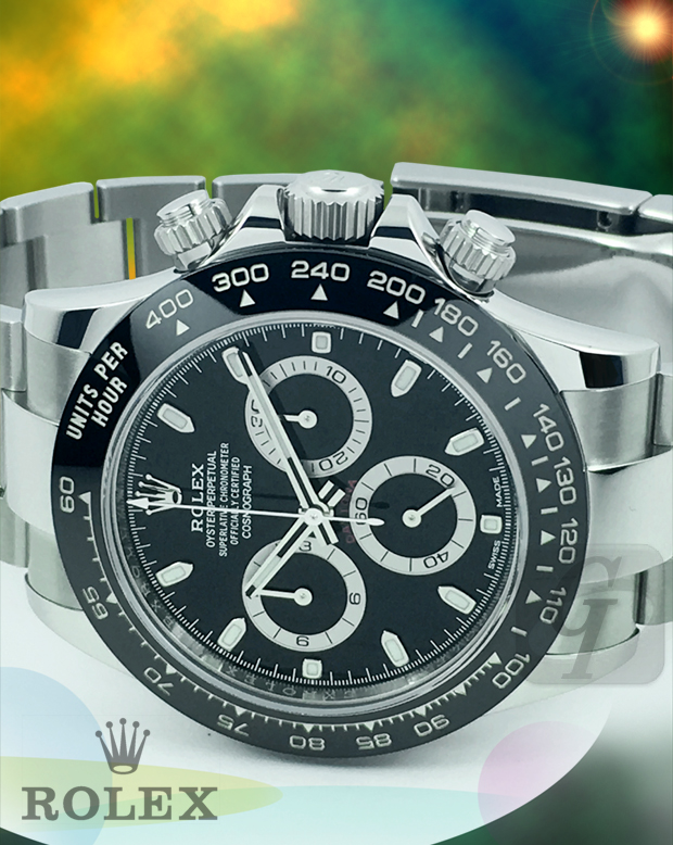 【Rolex】Cosmograph Daytona コスモグラフ デイトナ ブラックセラミック モノブロック セラクロムベゼル は抜群の機能性と換金性を誇る新しい計測時計の王者 
